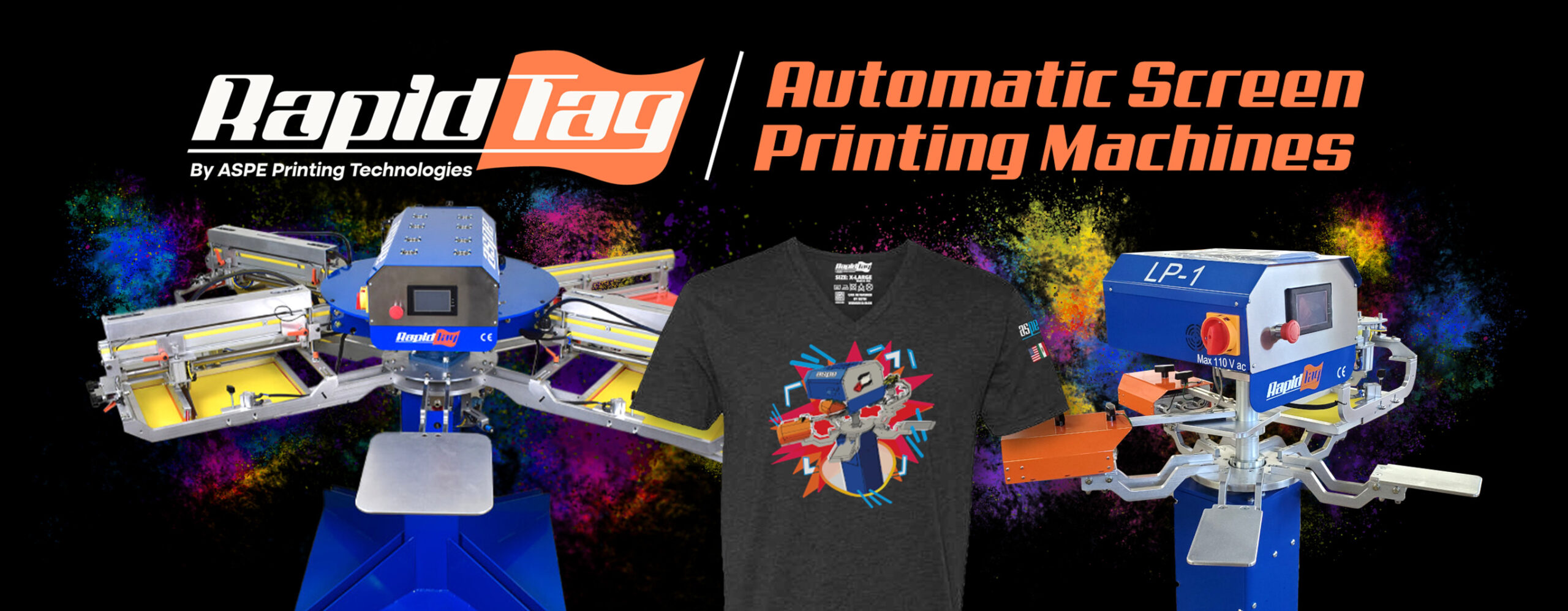 RapidTag automatic screen printing machines