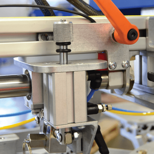 ASPE Screen Printing Machine Stroke Adjustment close view